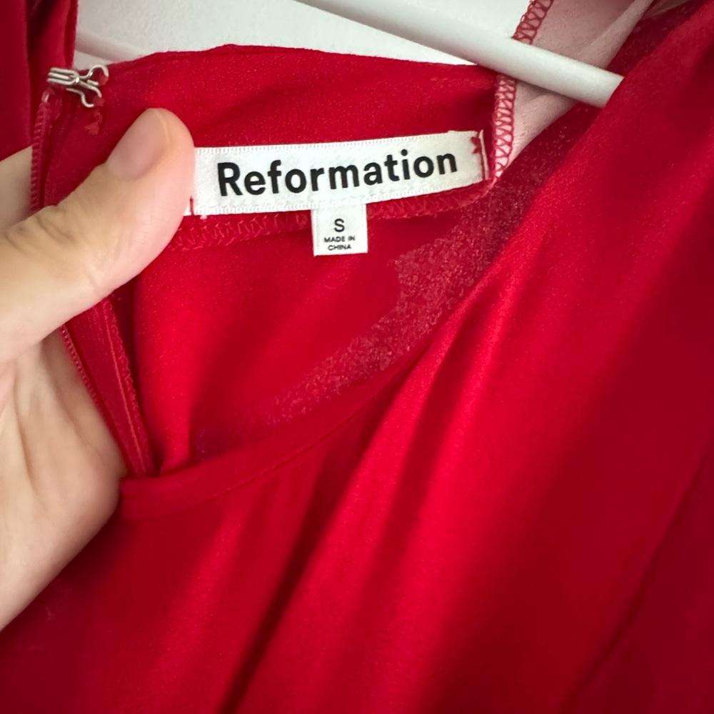 Reformation Scarlet Gown